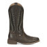 Фото #1 товара Justin Boots Jaycie Embroidery 11" Square Toe Cowboy Womens Brown Casual Boots
