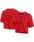 ფოტო #1 პროდუქტის Women's Red Philadelphia Phillies Elements Super Soft Boxy Cropped T-Shirt