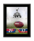 Фото #1 товара New York Giants vs. New England Patriots Super Bowl XLVI 10.5" x 13" Sublimated Plaque