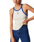 Фото #1 товара Women's Only 1 Ringer Raw-Edge Tank Top