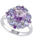 Фото #1 товара Кольцо Macy's Amethyst & Tanzanite Silver