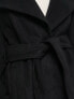 River Island belted coat in black