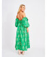 ფოტო #2 პროდუქტის Women's Floral Off the Shoulder Maxi Blair Dress