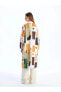 LCW Modest Desenli Uzun Kollu Kadın Gömlek Tunik Tunik