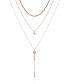 Фото #1 товара T Tahari crystal and Imitation Pearl Layering Necklace Set, 3 Piece