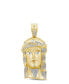 ფოტო #1 პროდუქტის Men's Diamond Pharaoh Pendant (1/2 ct. t.w.) in 14k Gold-Plated Sterling Silver