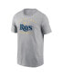ფოტო #3 პროდუქტის Men's Heather Gray Tampa Bay Rays Home Team Athletic Arch T-shirt