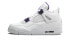 Jordan Air Jordan 4 retro purple metallic 中帮 复古篮球鞋 男女同款 白紫