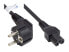 Фото #2 товара Good Connections P0150-S007 - 0.75 m - Power plug type E+F - C15 coupler - H05VV-F - 250 V - 10 A