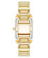 Фото #3 товара Women's Quartz Gold-Tone Alloy Bracelet Watch, 21mm