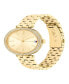 ფოტო #3 პროდუქტის Women's Quartz Gold-Tone Stainless Steel Watch 34mm