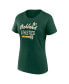 Фото #3 товара Women's Green Oakland Athletics Logo Fitted T-shirt