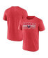 Фото #1 товара Men's Heathered Red Washington Capitals Prodigy Performance T-shirt