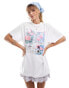 Фото #1 товара Miss Selfridge oversized t-shirt in postcard print