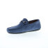 Фото #4 товара Bruno Magli Xander BM3XANK1 Mens Blue Suede Loafers & Slip Ons Moccasin Shoes 8