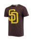 ფოტო #3 პროდუქტის Men's Brown San Diego Padres Hand Drawn Logo Tri-Blend T-shirt