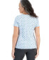 ფოტო #2 პროდუქტის Women's Short-Sleeve Printed Scoop-Neck Top, Created for Macy's