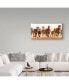 Фото #3 товара James W. Johnson 'Running Horses Group' Canvas Art - 32" x 16"