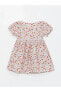 Фото #5 товара LCW Kare Yaka Çiçek Desenli Kız Bebek Elbise