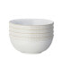Фото #1 товара Canvas Textured Cereal Bowls, Set of 4