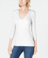 ფოტო #1 პროდუქტის INC International Concepts Ribbed Top, Created for Macy's