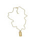 ფოტო #2 პროდუქტის Men's Gold-Tone Stainless Steel Dog Tag Necklace