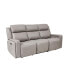 Claude 83" Genuine Leather in Dual Power Headrest and Lumbar Support Reclining Sofa