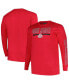 Men's Scarlet Ohio State Buckeyes Big and Tall Two-Hit Graphic Long Sleeve T-shirt