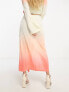 Фото #4 товара 4th & Reckless rio wrap skirt co-ord in orange ombre