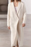 Фото #4 товара Минималистичное пальто из смесовой шерсти — zw collection ZARA
