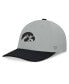 ფოტო #1 პროდუქტის Men's Gray/Black Iowa Hawkeyes Mick Flex Hat