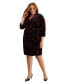 Фото #1 товара Plus Size Printed Wrap Dress