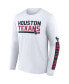 Фото #3 товара Men's Navy, White Houston Texans Two-Pack 2023 Schedule T-shirt Combo Set