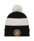 Фото #1 товара Men's Black Atlanta United FC 2024 Kick Off Collection Cuffed Knit Hat with Pom