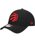Фото #1 товара Men's Black Toronto Raptors Official Team Color 9FORTY Adjustable Hat