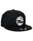 Фото #3 товара Philadelphia 76ers Black White 9FIFTY Snapback Cap