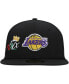 Фото #3 товара Men's Black Los Angeles Lakers Crown Champs 59FIFTY Fitted Hat