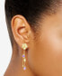 Swiss Blue Topaz Flower Dangle Drop Earrings (4 ct. t.w.) in 14k Gold-Plated Sterling Silver (Also in Citrine & Amethyst)