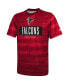 Фото #3 товара Men's Red Atlanta Falcons Combine Authentic Sweep T-shirt