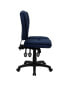 Фото #1 товара Mid-Back Navy Blue Fabric Multifunction Ergonomic Swivel Task Chair