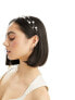 Фото #1 товара ASOS DESIGN headband with multirow pearl and wire design