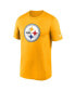 Men's Gold Pittsburgh Steelers Legend Logo Performance T-shirt