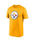 ფოტო #3 პროდუქტის Men's Gold Pittsburgh Steelers Legend Logo Performance T-shirt