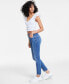 ფოტო #6 პროდუქტის Women's Rhinestone Trimmed Skinny Ankle Jeans