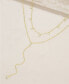 ფოტო #2 პროდუქტის Simplistic Crystal Layered Lariat Necklace Set