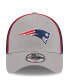 Фото #2 товара Men's Gray New England Patriots Pipe 39THIRTY Flex Hat