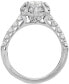 ფოტო #3 პროდუქტის Diamond Halo Engagement Ring (1-1/2 ct. t.w.) in 14k White Gold