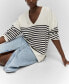 ფოტო #5 პროდუქტის Women's Oversize V-neck Jumper