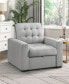 Фото #6 товара White Label Bonita 38" Chair with Pull-Out Ottoman