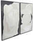 Canvas Abstract Framed Wall Art with Black Frame Set of 2, 29.50" x 39.50"